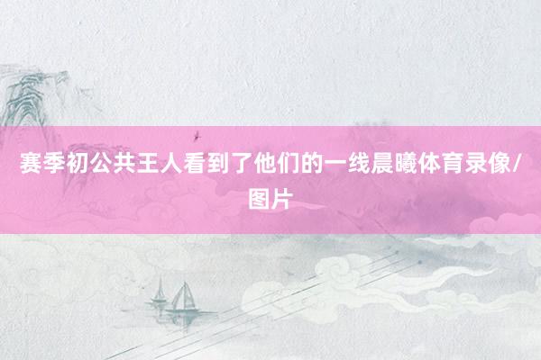赛季初公共王人看到了他们的一线晨曦体育录像/图片