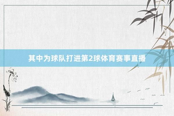 其中为球队打进第2球体育赛事直播