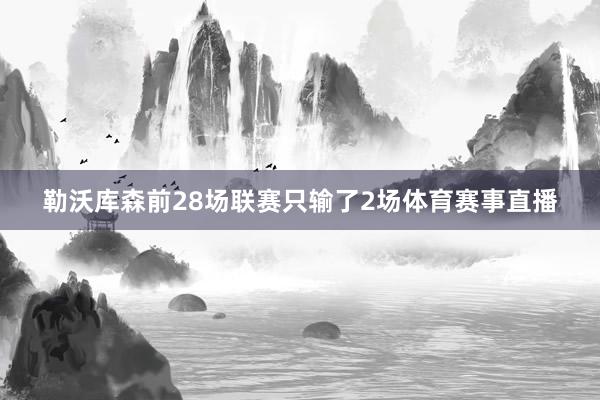 勒沃库森前28场联赛只输了2场体育赛事直播