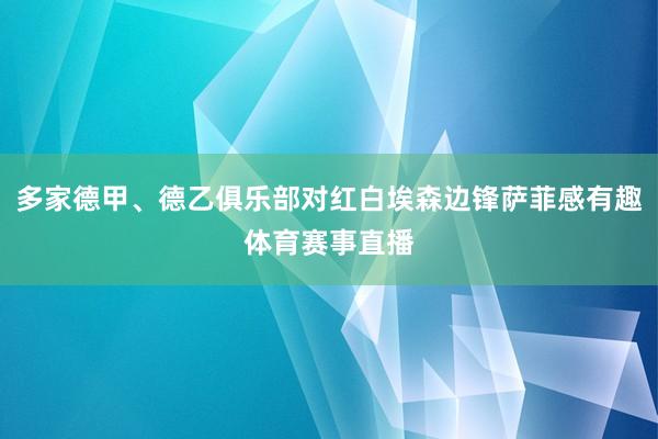 多家德甲、德乙俱乐部对红白埃森边锋萨菲感有趣体育赛事直播