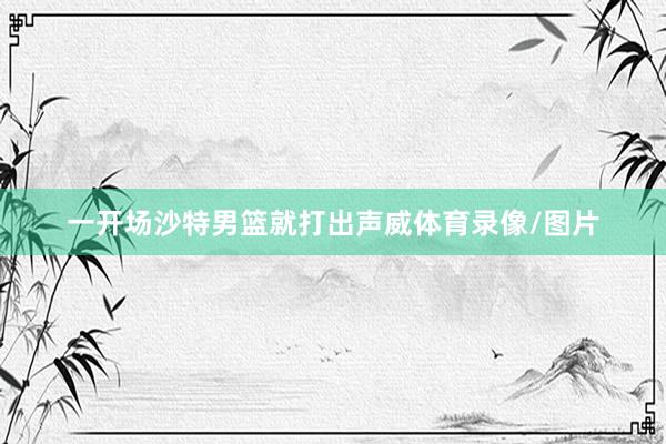 一开场沙特男篮就打出声威体育录像/图片