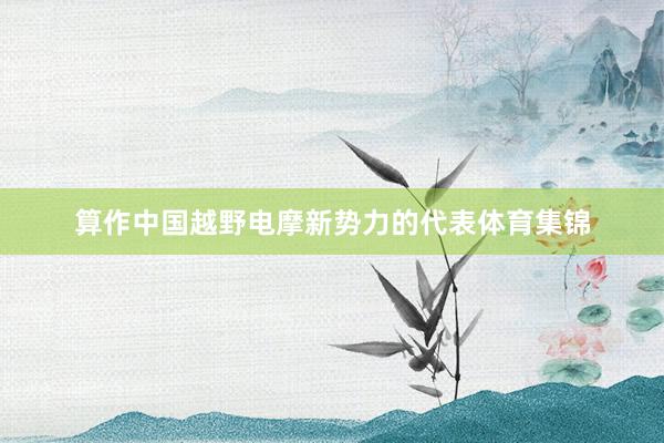 算作中国越野电摩新势力的代表体育集锦