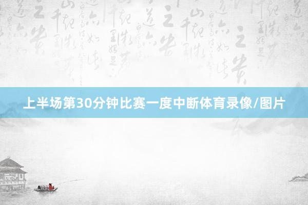 上半场第30分钟比赛一度中断体育录像/图片