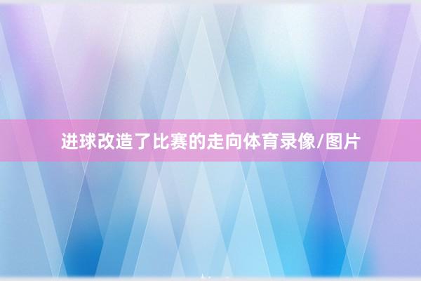 进球改造了比赛的走向体育录像/图片