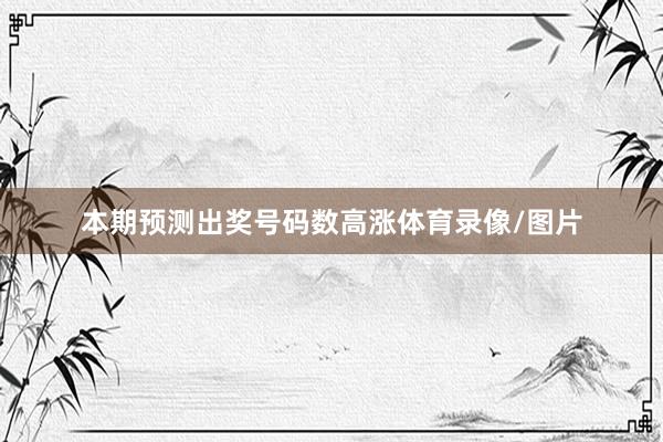 本期预测出奖号码数高涨体育录像/图片