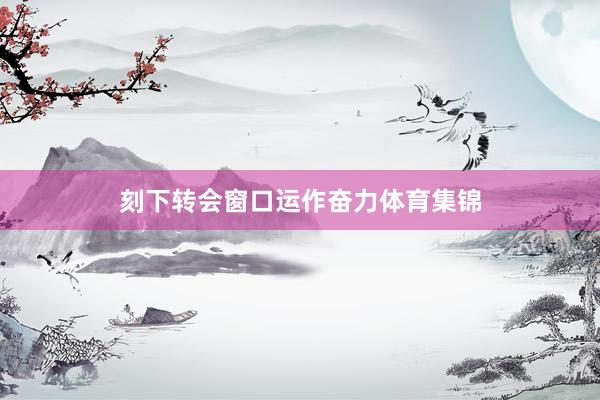刻下转会窗口运作奋力体育集锦